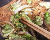 1人分中華ランチ。簡単肉キャベツ炒め作り方2写真