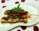 簡単♪　練り梅で焼き鳥作り方8写真