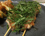 簡単♪　練り梅で焼き鳥作り方10写真