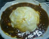 残りのカレーで♪とろとろチーズオムカレー作り方5写真
