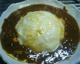 残りのカレーで♪とろとろチーズオムカレー作り方5写真