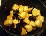 キクラゲと揚げあられ豆腐の炒め作り方5写真