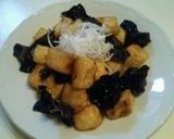 キクラゲと揚げあられ豆腐の炒め作り方6写真