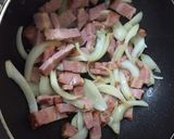 舞茸としめじとベーコンのクリームパスタ作り方5写真