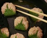 さっぱり！鶏つくねの梅しそ包み作り方6写真