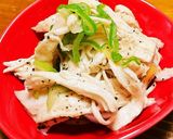 おつまみに☆鶏胸肉のねぎガーリック和え作り方1写真