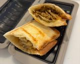 （レンチンホットサンド）きんぴらマヨ作り方4写真