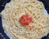 ガツンと旨い！ワンパンたらこパスタ作り方5写真