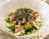 豆腐と胡瓜とアボカドの和風ツナドレサラダ作り方6写真