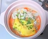 人参ごぼうと餅巾着鍋作り方9写真