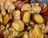 さつま芋とやわらか鶏ももの甘辛煮♪作り方7写真