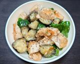 簡単☆お手軽塩だれガーリックチキン丼♩作り方8写真