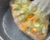 防災レシピ🍲湯煎で作る 根菜の豚汁作り方5写真