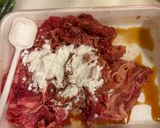 簡単　牛肉オイスター炒め作り方1写真