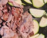 豚こま肉とズッキーニの和風パスタ作り方1写真