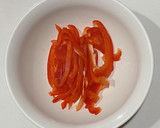 ししとうと赤パプリカのおかか和え作り方1写真