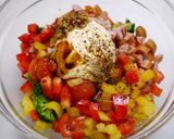 レンジで簡単！シャウエッセンホットサラダ作り方4写真