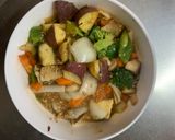 お一人様オイトマト味根菜たっぷり野菜炒め作り方21写真