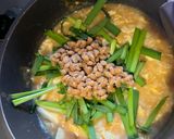 何もしたくない日のニラ玉納豆味噌おじや作り方4写真