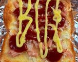 刻みハムと玉ねぎのケチャマヨトースト作り方4写真