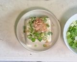 ねぎ生姜、醤油にかつお節で定番の冷奴作り方2写真