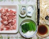 簡単今夜の夕飯小松菜豚こまもやし野菜料理作り方1写真