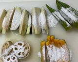 【簡単副菜 】揚げ茄子蓮根オクラ南瓜のマリネ漬け作り方1写真