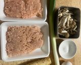 鶏ミンチきのこあんかけ和風ハンバーグ作り方1写真