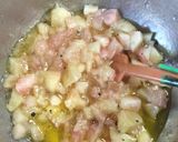 🍑桃とミントとパルメジャーノの冷製パスタ作り方5写真