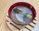 茄子と大根の味噌汁作り方3写真