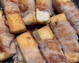 モチっと厚揚げの豚バラ肉巻き、ニラだれまみれ。作り方3写真