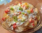 スライスポテトの明太子&しらすのせチーズ焼き♪作り方6写真