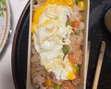 レンジ簡単洋風梅クリーム味オムライス弁当作り方13写真