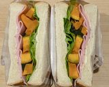 かぼちゃとハムのサンドイッチ作り方4写真