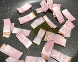 春キャベツとベーコンのにんにく塩炒め作り方2写真