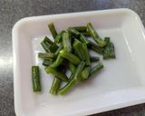 旬を味わう♡いんげんの紫蘇かつおマヨ和え作り方1写真