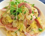 失敗しないワンパン白菜ミルクスープパスタ作り方11写真