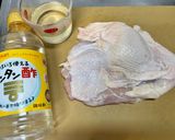 お弁当⭐︎簡単酢とニンニクのチキンステーキ作り方1写真
