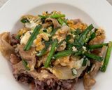 あっという間❤️すぐ出来ちゃう豚ニラ玉丼作り方5写真