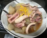 イカの出汁で煮る大根の煮物作り方7写真