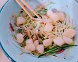 ＊胡瓜とネギとみょうがと貝柱の塩サラダ＊作り方4写真