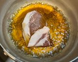 石蕗とさつま揚げの煮物作り方3写真