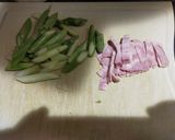 アスパラとベーコンのペペロンチーノ作り方1写真
