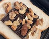 #超簡単　#チョコナッツホットサンド作り方1写真