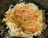 ラーメン屋辛ネギと千切りキャベツのサラダ作り方5写真