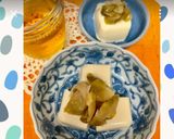 お豆腐にザーサイ胡麻油美味作り方2写真
