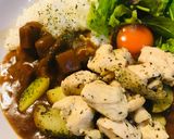 レトルト●あとのせチキン＆ポテトのカレー作り方3写真