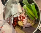 疲れた時に♪手羽中で作る薬膳参鶏湯作り方5写真