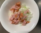 お一人様野菜たっぷりビビンバウインナー丼作り方2写真