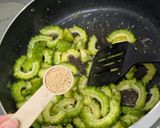 ゴーヤの炒り卵と納豆和え作り方4写真